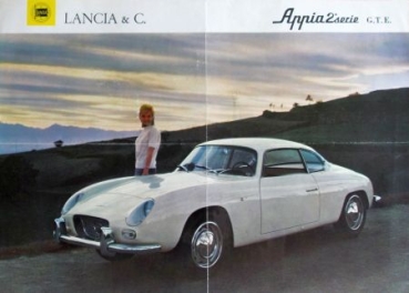 Lancia Appia G.T.E. Modellprogramm 1959 Automobilprospekt (9768)